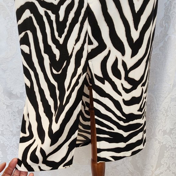 White House Black Market Sleeveless Zebra Print Dress NWOT - Picture 9 of 14